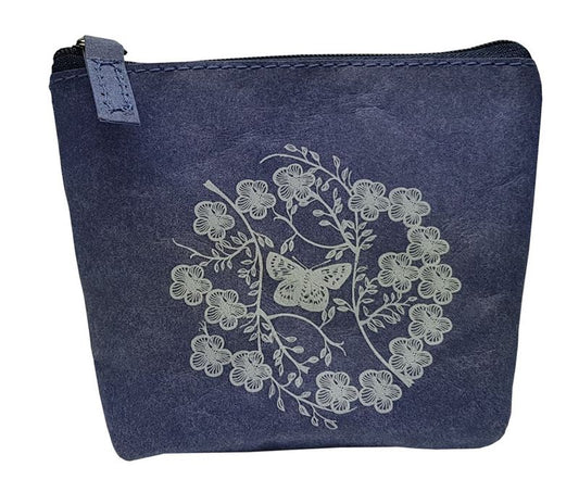 Jo Luping Design - Manuka on Blue Coin Purse