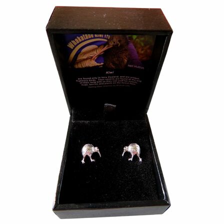 Kiwi Silver Stud Earrings