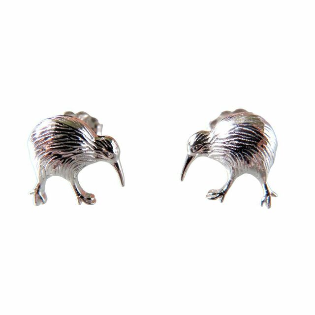 Kiwi Silver Stud Earrings