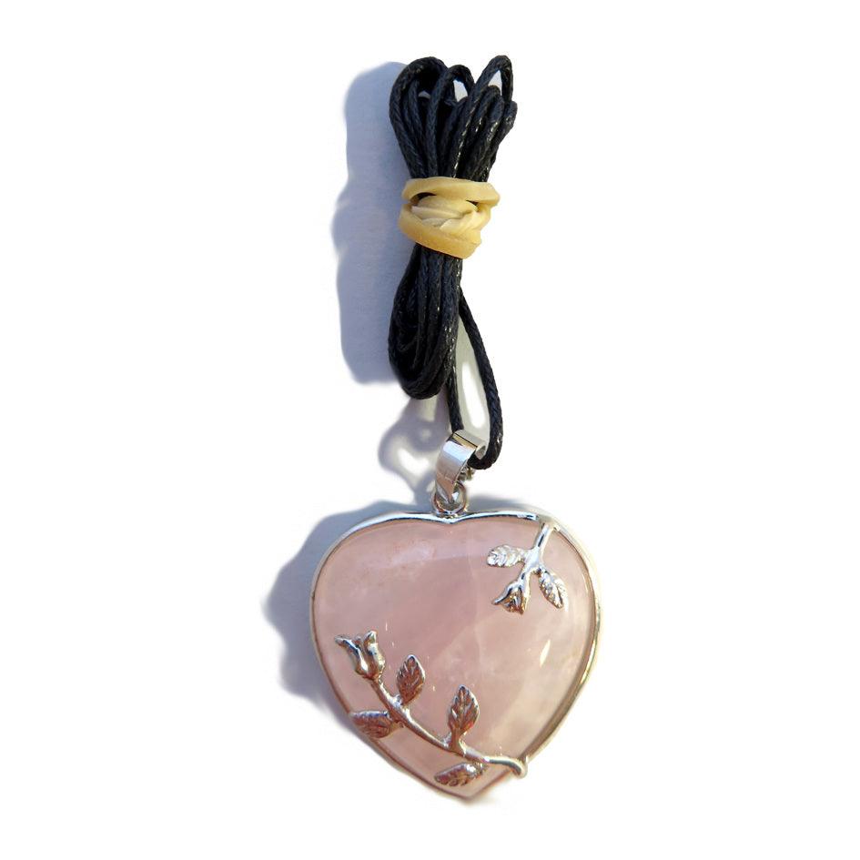 Rose Quartz Heart Pendant